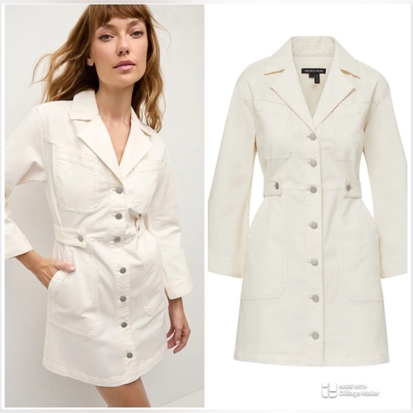 Veronica Beard Dresses & Skirts - CURRENT SEASON Veronica Beard McKinley dress in ecru NWT
